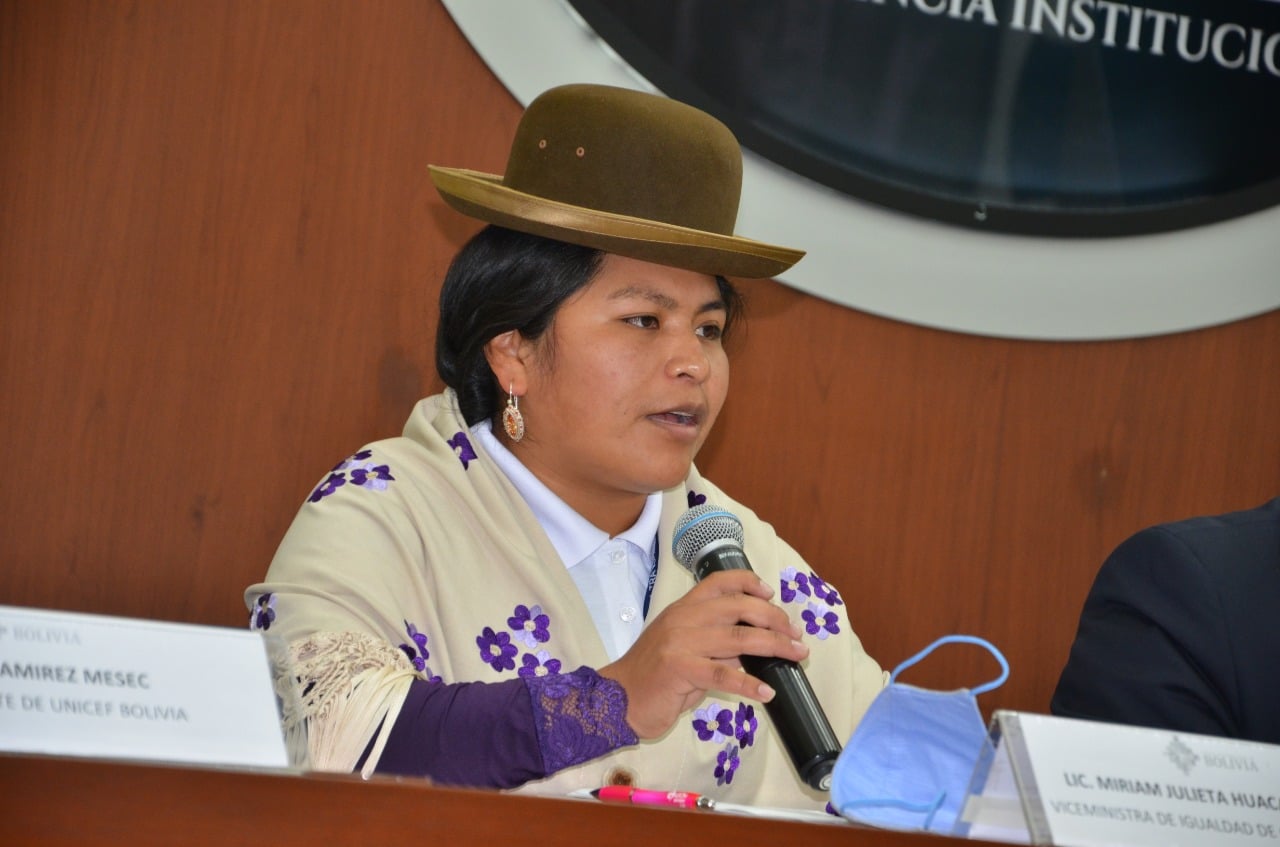 Viceministra Huacani: La ruta de la modificación de la Ley 348 se acerca a su recta final