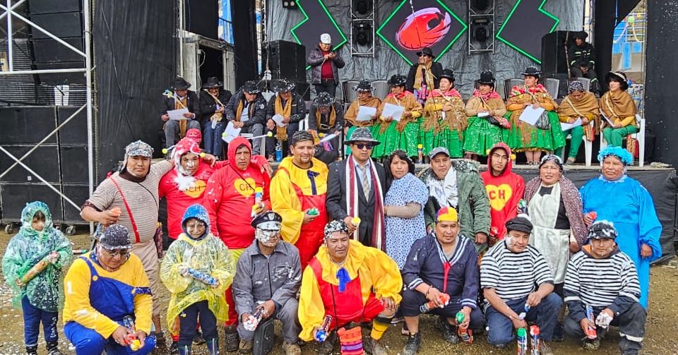 La Cooperativa Minera «Bolsa Negra» R.L. realizó la ch’alla de carnavales