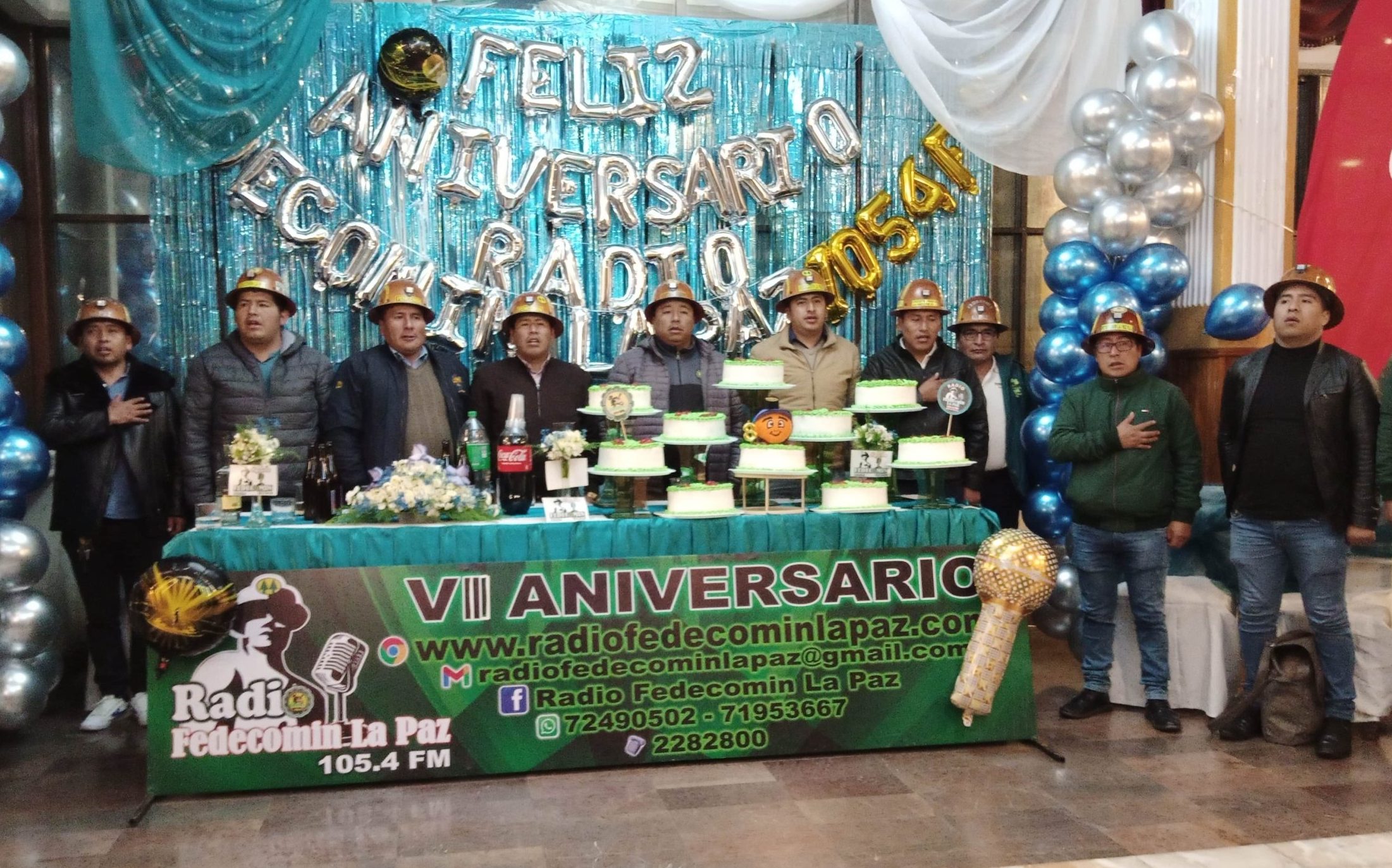 VIII aniversario de Radio Fedecomin La Paz 105.4 F.M.