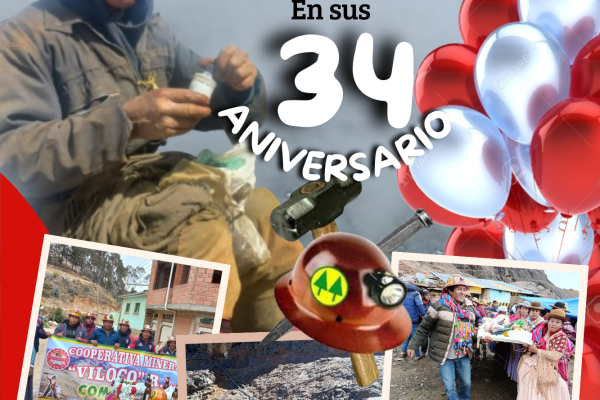 COOPERATIVA MINERA «VILOCO» R.L., CELEBRA SUS XXXIV ANIVERSARIO